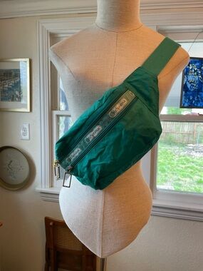 LeSportsac Emerald Green Nylon Belt Bag